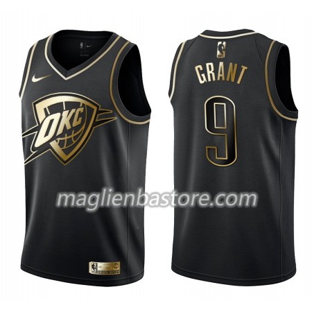Maglia NBA Oklahoma City Thunder Jerami Grant 9 Nike Nero Golden Edition Swingman - Uomo